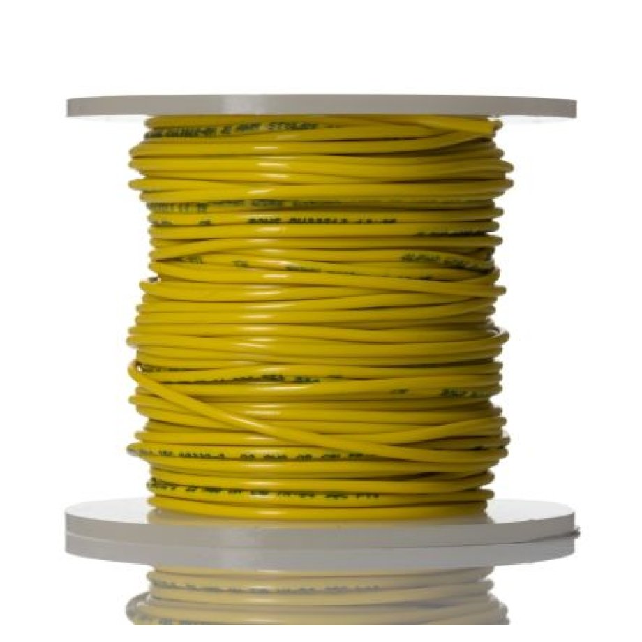 Alpha Wire Hook-up Wire PVC Series Yellow 0.35 mm² Hook Up Wire, 22 AWG, 7/0.25 mm, 30m, PVC Insulation, 3051 YL005