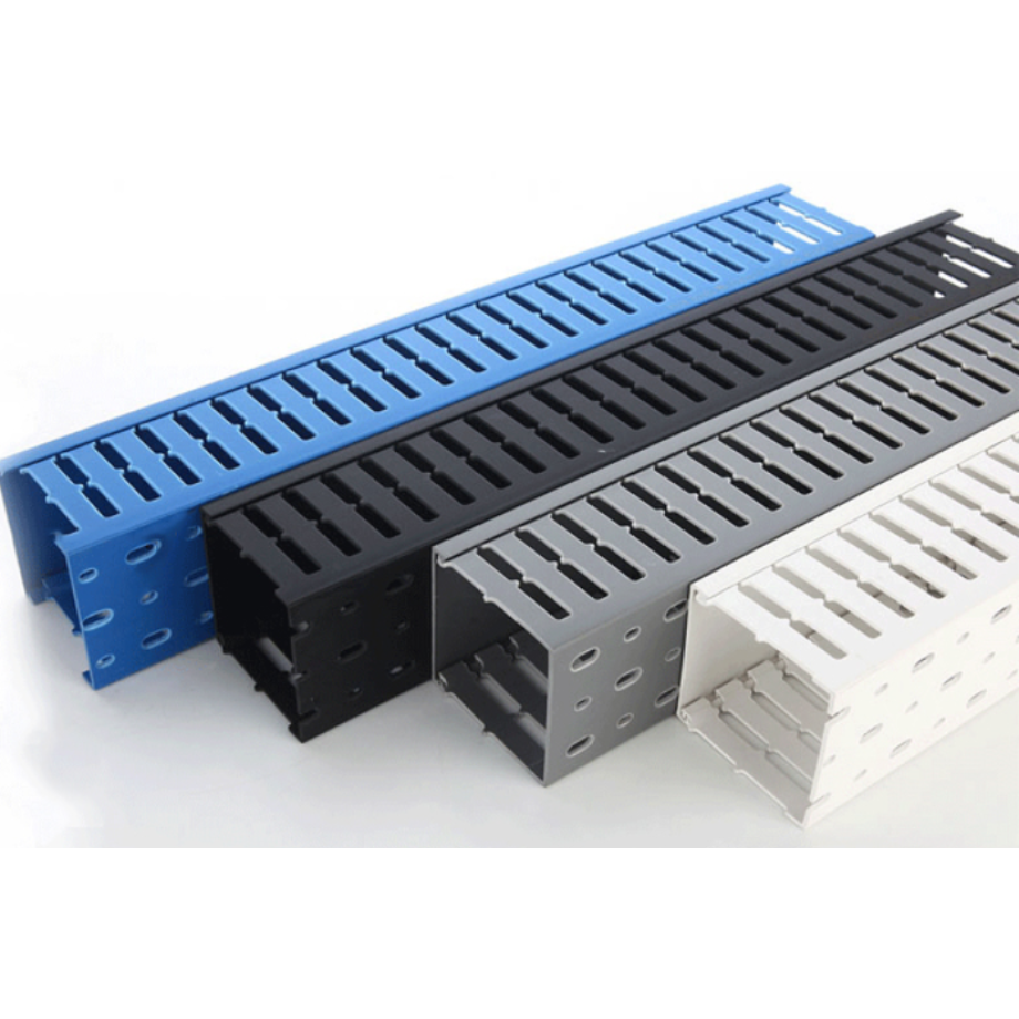 ATOMS VDR Wide Slot Open Slot Wiring Duct PVC 1 Meter X 2 LTH