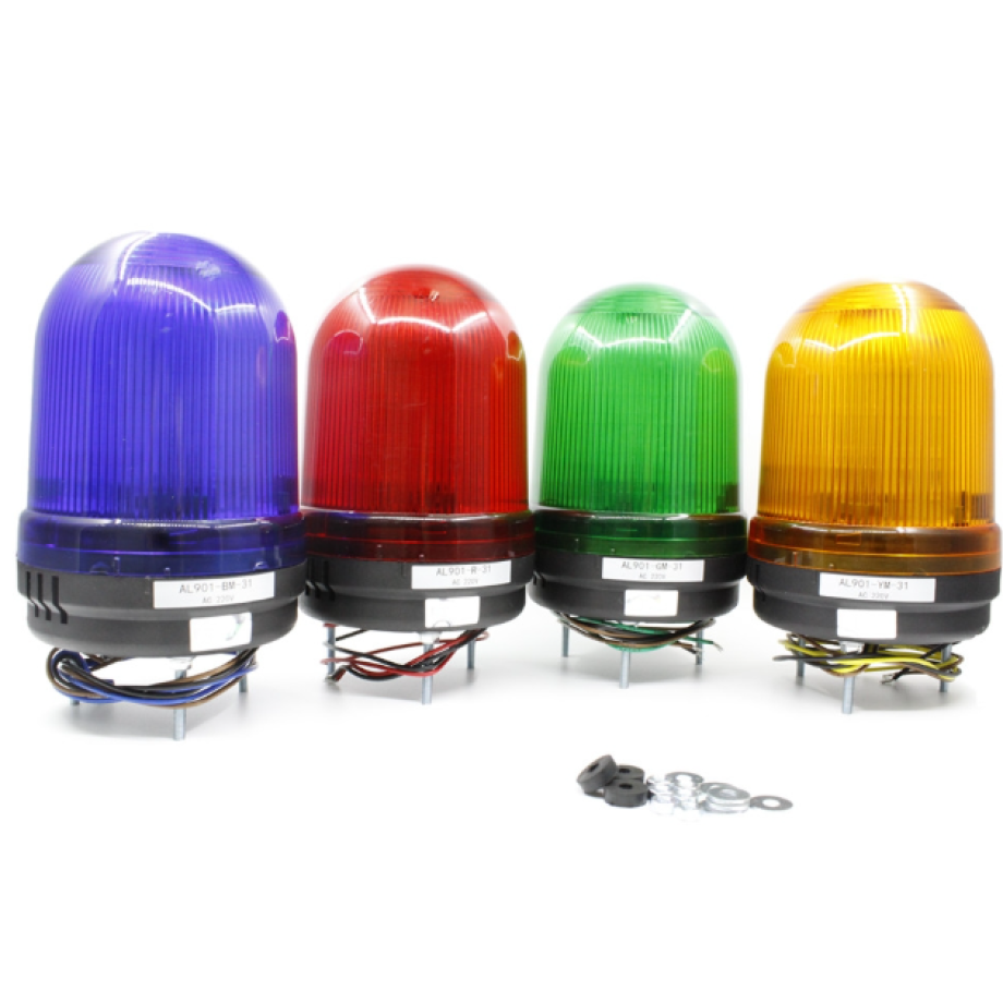 ATOMS LED 4" Revolving Light with BUZZER - 90MM Warning Light