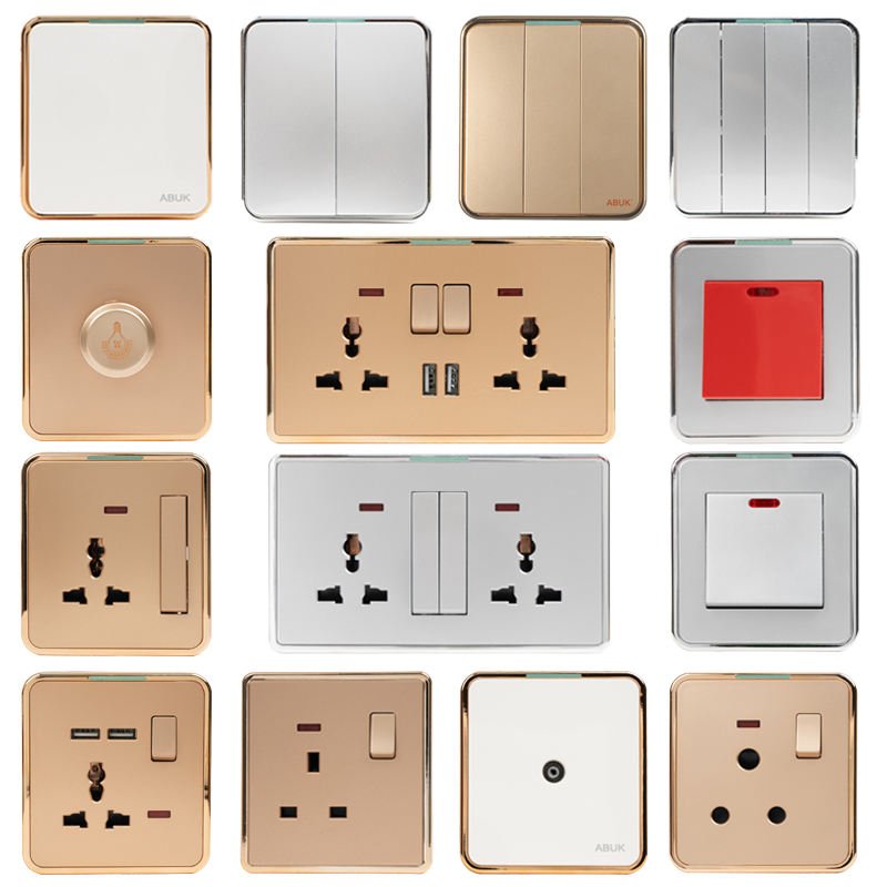 Electrical Wall Universal Outlet Sockets and Switches